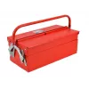 AWTOOLS AW30982 Portable Tool Storage Case with Tray and Lid Organizers, Black/Red