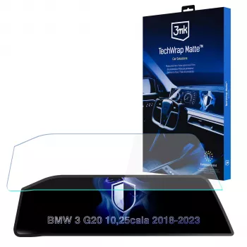 3mk TechWrap Matte Center Display Screen Protector for BMW 3 Series G20 (2018-2023) - Self-Healing, Anti-Glare, Anti-Fingerprint