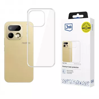 3mk Clear Case for Realme 16 Pro 5G - Transparent TPU Back Cover with Absorber™ Technology