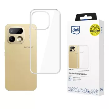 3mk Clear Case for Realme 16 Pro 5G - Transparent TPU Back Cover with Absorber™ Technology