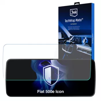 3MK PROTECTION TechWrap Matte Screen Protector for Fiat 500e Icon 10.25 inch Center Display (2025+)