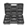AWTOOLS AW38855 3/4-Inch Drive Deep Impact Socket Set, 8-Piece Metric, 24-41mm, Cr-Mo, 6-Point, Long Length, Black Phosphate, DIN 3121, in Blow-Molded Case