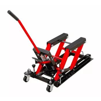 AWTOOLS Hydraulic ATV/Motorcycle Lift 680 kg, 115-358 mm Lifting Range, Red/Black