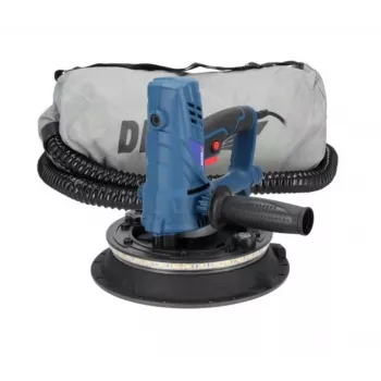 DEDRA DED7770 Drywall Sander 850W 225mm with LED Light and Dust Extraction