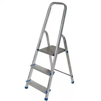 AWTOOLS AW23019 Multi-Purpose Articulated Ladder 4x3 Rungs Aluminium EN 131 150kg
