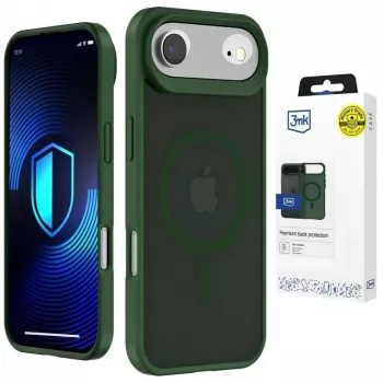 3MK Smoke MagCase for Apple iPhone Air - Green Translucent MagSafe Back Cover