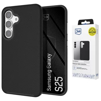 3MK Fortis MagCase for Samsung Galaxy S25 - Transparent Hybrid Back Cover with MagSafe