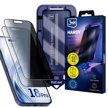 3mk Hardy Privzone 9H Screen Protector for Apple iPhone 18 Pro