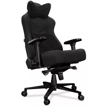 YUMISU 2053 Gaming Chair, Fabric Upholstery, Black (Y-2053-BB-M)