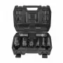 AWTOOLS AW38790BL 90-Piece Chrome Vanadium Socket Set with 1/4 inch, 3/8 inch, 1/2 inch Drive Ratchets, Extensions, Bits, and Blow-Molded Case