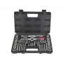 AWTOOLS 40-Piece Tap and Die Set, Metric M3-M12 and 1/8 inch NPT, Alloy Steel Threading Kit with Wrenches, Pitch Gauge, and Storage Case