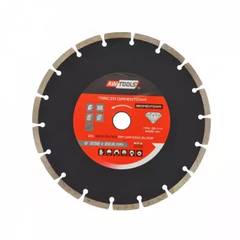 AWTOOLS AW45351 Diamond Grinding Cup Wheel 125 mm Turbo Segment for Concrete, Masonry, Stone - Dry Grinding, 22.23 mm Bore