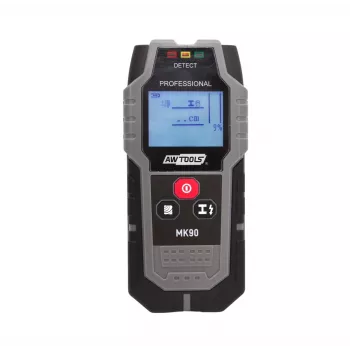 AWTOOLS 1124900 Multi-Function Wall Scanner – Detects Wood, Metal and Live AC Wires up to 100 mm Deep