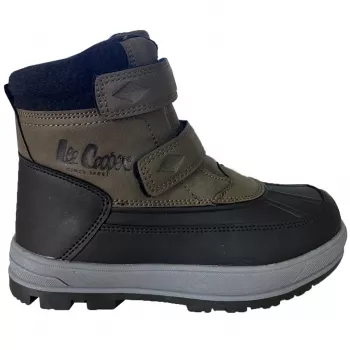 Lee Cooper Kids Unisex Khaki Velcro Sneakers LCJ-23-01-2058K Size EU 29