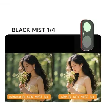 SUNNYLIFE Magnetic Black Mist 1/4 Filter for Insta360 X4 – Cinematic Soft Glow, Quick-Release, HD Optical Glass