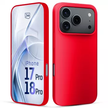 3mk Hardy Mellow Case for Apple iPhone 17 Pro / 18 Pro Red