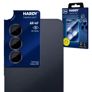 3mk Hardy Sapphire Lens for Samsung Galaxy S26 - Ultra-Thin 9H Camera Protector (5-Piece)