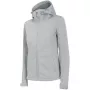 4F Women's Softshell Jacket H4Z22 SFD350 Light Grey Melange - Windproof, Water-Repellent, Breathable
