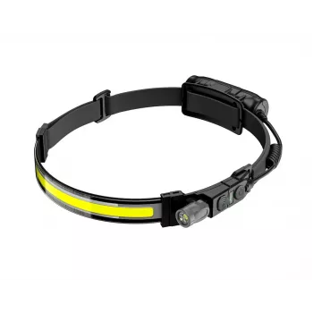AWTOOLS AW BRIGHTBAR LED Headlamp with Black Line Motion Sensor - 500 Lumens COB+XPE, USB-C Rechargeable, IPX4