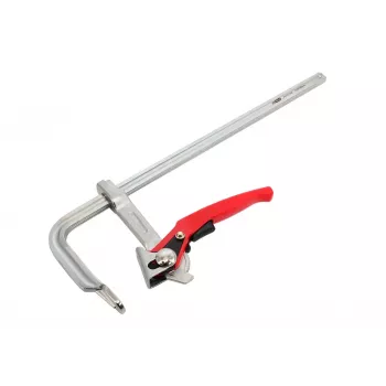 AWTOOLS Ratcheting F-Clamp 120 x 500 mm (22 x 10.6 mm Bar) Heavy-Duty Quick-Release Woodworking Clamp