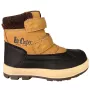 Lee Cooper LCJ-23-01-2059K Unisex Children's Brown Sneakers with Non-Slip Rubber Sole, Hook-and-Loop Closure, Size 28