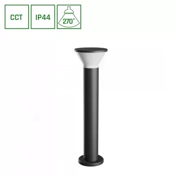 Outdoor Wall Light 6W GU10 450lm IP44 CCT Selectable Grey