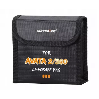 SUNNYLIFE Fireproof Storage Case for 3 DJI Avata 2 / Avata Batteries