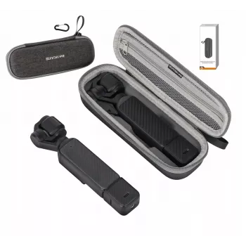 SUNNYLIFE Hard Case with Carabiner for DJI Osmo Pocket 4 / 3 - Grey
