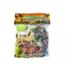LEAN TOYS Set of 6 Wild Animal Figurines, Elephant, Lion, Rhinoceros, Tiger, Zebra, Giraffe