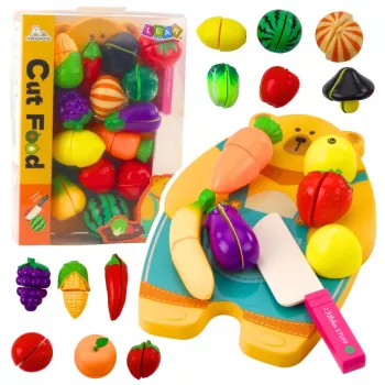 LEAN TOYS Fruit Vegetable Chopping Board Knife Set Educational Accessories For Children