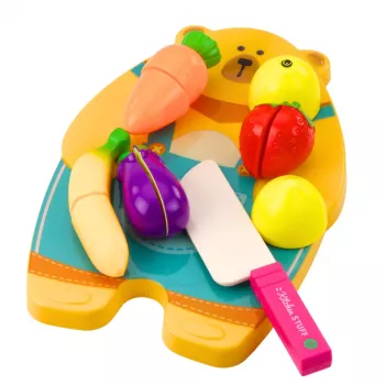 LEAN TOYS Fruit Vegetable Chopping Board Knife Set Educational Accessories For Children