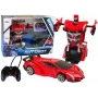 LEAN TOYS Car Robot 2-in-1 Remote Control R/C Vehicle Red