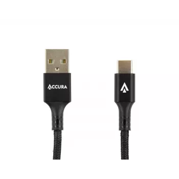 Accura USB 2.0 to USB-C Cable 1.0m Black