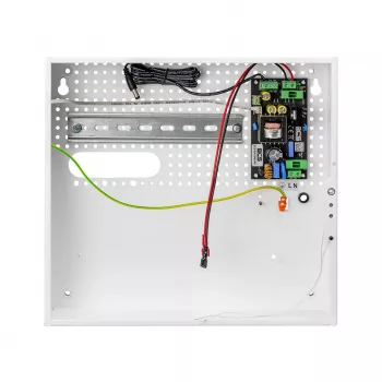 BCS ZA1206/UPS/F/KD 72W 12V DC UPS Power Supply with Battery Charger, Metal Enclosure, Wall Mount