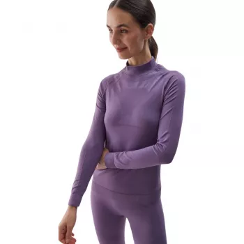 Women's Seamless Thermal Underwear Set 4F F156 Purple XS/S