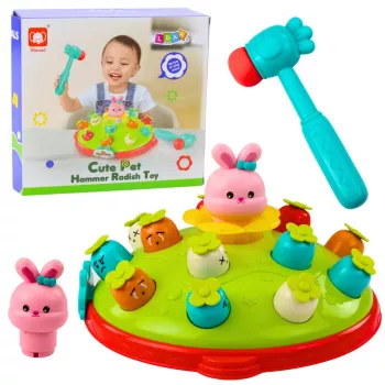 LEAN TOYS Arcade Game Hit Carrots With Hammer Jumping Rabbit