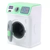 LEAN TOYS Children's Washing Machine with Rotating Drum, Lights and Sounds, White and Green