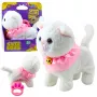 LEAN TOYS Interactive Kitten on a Leash Pink Ruffle Tinkerbell Walks Meows
