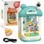 LEAN TOYS Blue Plush Toy Ball Catcher Machine for Kids