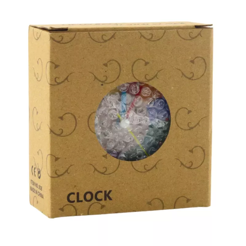 LEAN TOYS Children's Educational Alarm Clock - Blue Analog Quartz with Silent Sweep, Minutes & Seconds Learning Dial, Snooze and Backlight, 9cm