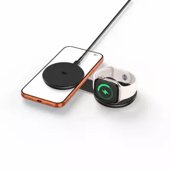 TECH-PROTECT A55 2-in-1 Magnetic MagSafe Wireless Charger 25W Qi2.2 Black