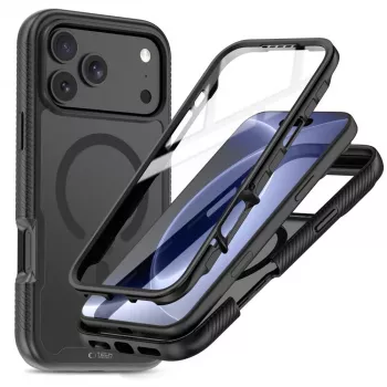Tech-Protect Defense MagSafe Case for iPhone 17 Pro / 18 Pro Matte Black