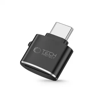Spigen Tech-Protect Ultraboost USB-C MicroSD/TF Card Reader - Space Gray