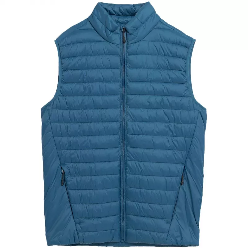 4F Men's Denim Vest M062 32S Regular Fit Casual Button-Up