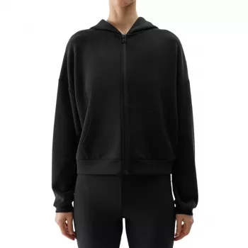 4F Women's Sweatshirt F1002 Deep Black Size S