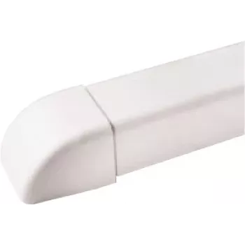 IVENSIS IPEP80 Cable Trunking End Cap White