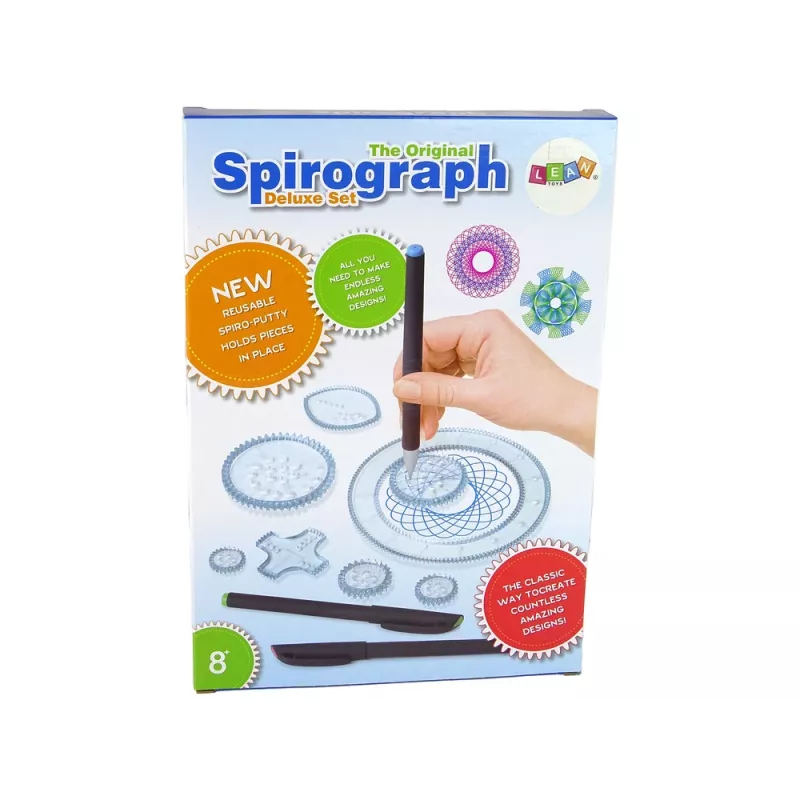 LEAN TOYS Spirograph Educational Kit – Geometric Drawing Set for Kids 6+