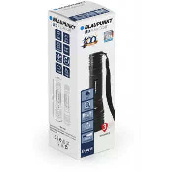 Blaupunkt BT-FL8060 LED zoom flashlight, 300 lm (BLAUPUNKTBT-FL8060)