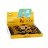 LEAN TOYS Crawler Excavator Construction Vehicle with 2 Buckets Yellow