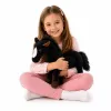 LEAN TOYS Plush Horse Cuddly Toy Mascot Black 40cm x 37cm